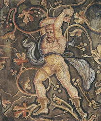 Lycurgue coupant la vigne, de La Punition de Lycurgue, 2ème-3ème siècle